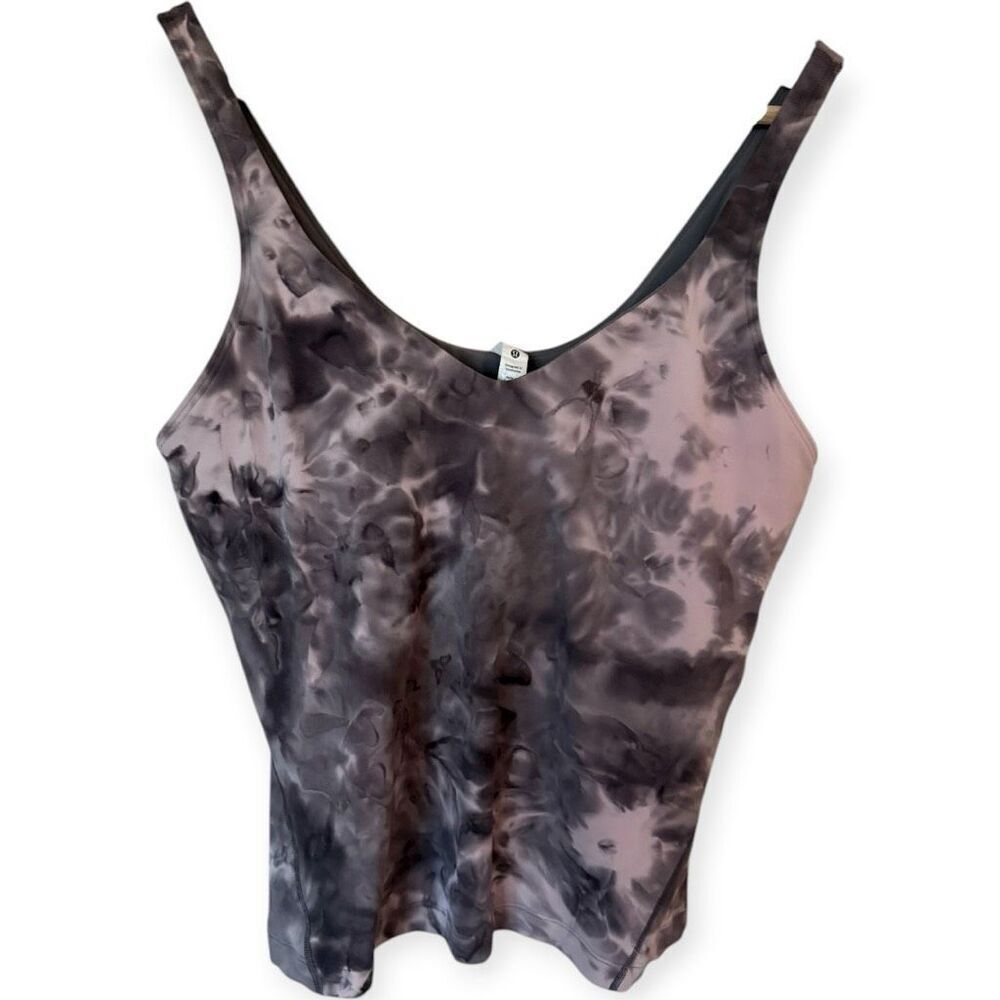 Lululemon Splotched Tye Dye Sports Bra Longline Tank Top